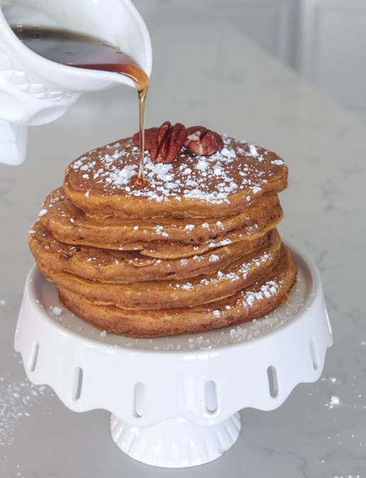 Pumpkin Pecan Buttermilk Pancakes 