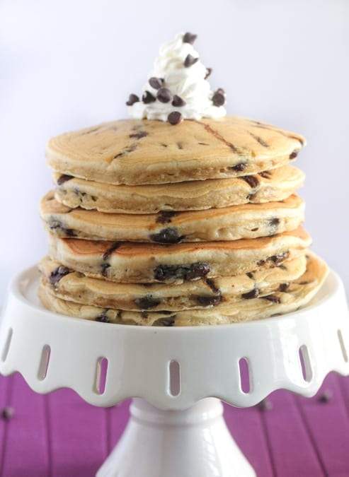 Panqueques Malteados de Chocolate Chip