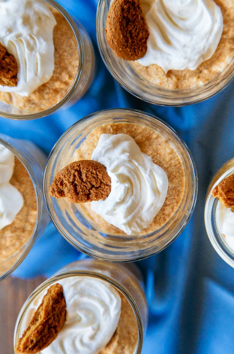 Mousse de calabaza de chocolate blanco