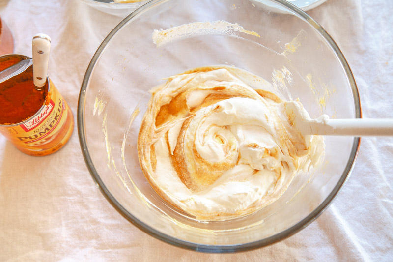 Mousse de pastel de calabaza