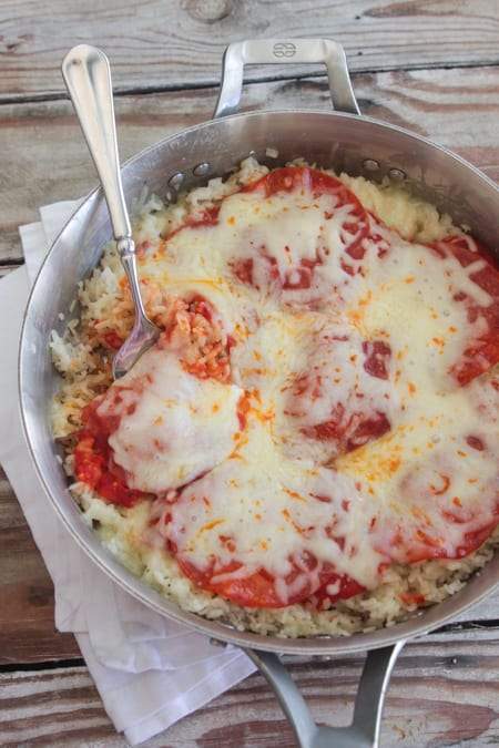 One Pot Pepperoni Pizza Rice