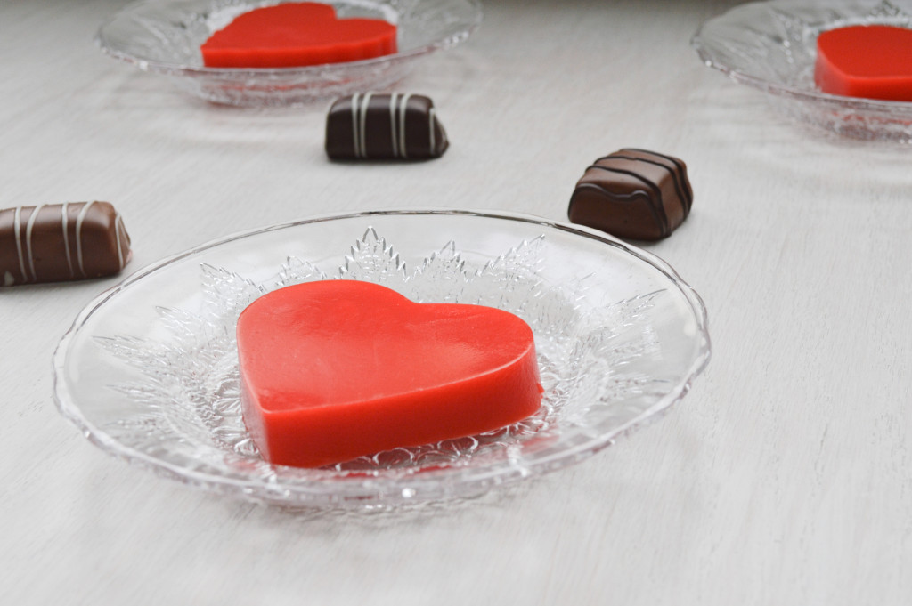 Corazones de san jello