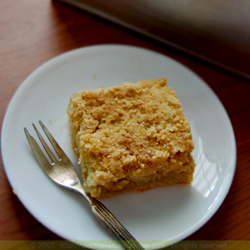 Barra de crumble de manzana
