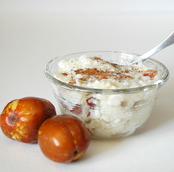 Jujube-arroz-pudín