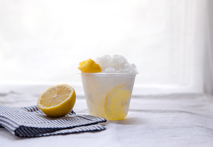 Vodka tonic granita con limón @dessertfortwo