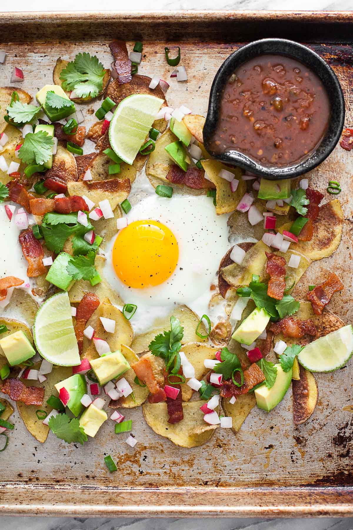 Whole30 Breakfast Nachos (Sin Gluten, Sin Lácteos, Paleo)