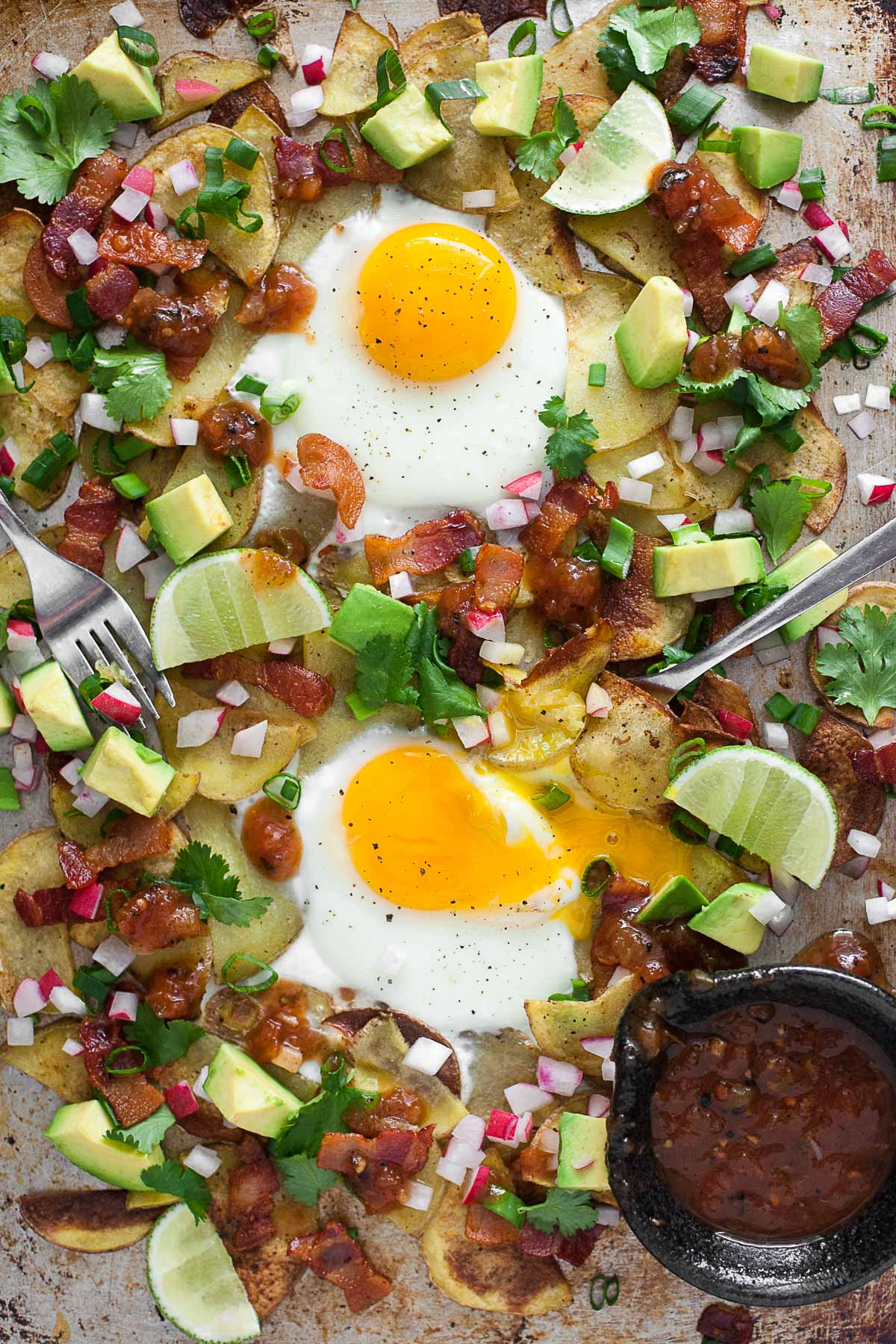 Whole30 Breakfast Nachos (Sin Gluten, Sin Lácteos, Paleo)