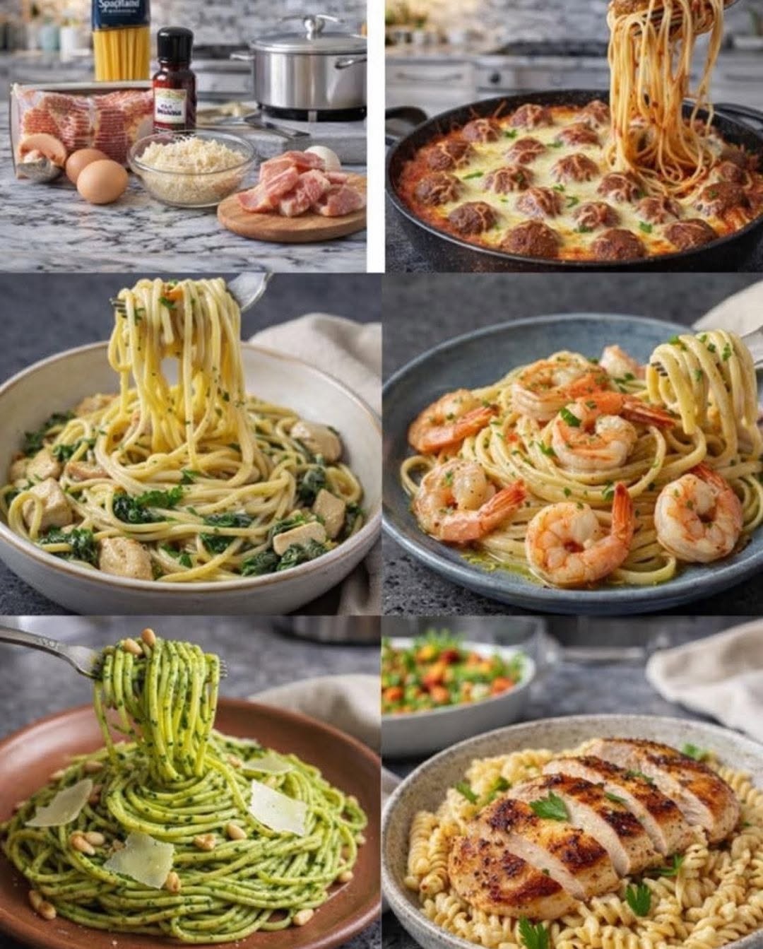 👑 6 RECETAS DE PASTA DELICIOSAS (Nivel restaurante + virales) 🍝🔥