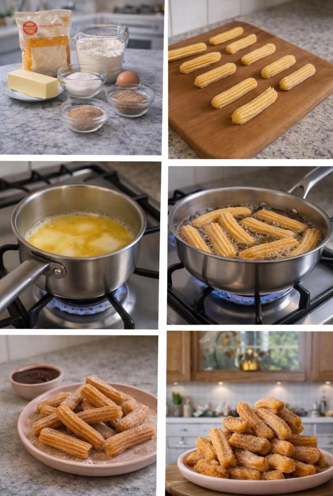 🍩 CHURROS CASEROS (CRUJIENTES POR FUERA Y SUAVES POR DENTRO)