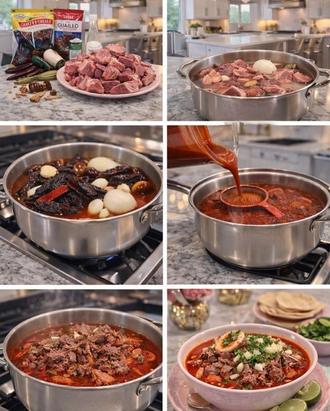 🍲 Consomé de Birria Rojo (tipo puesto de tacos)