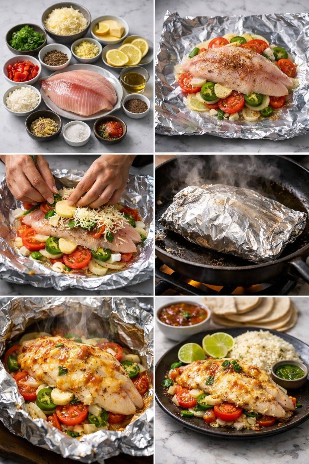 🐟 Tilapia Empapelada Súper Jugosa con Queso Gratinado