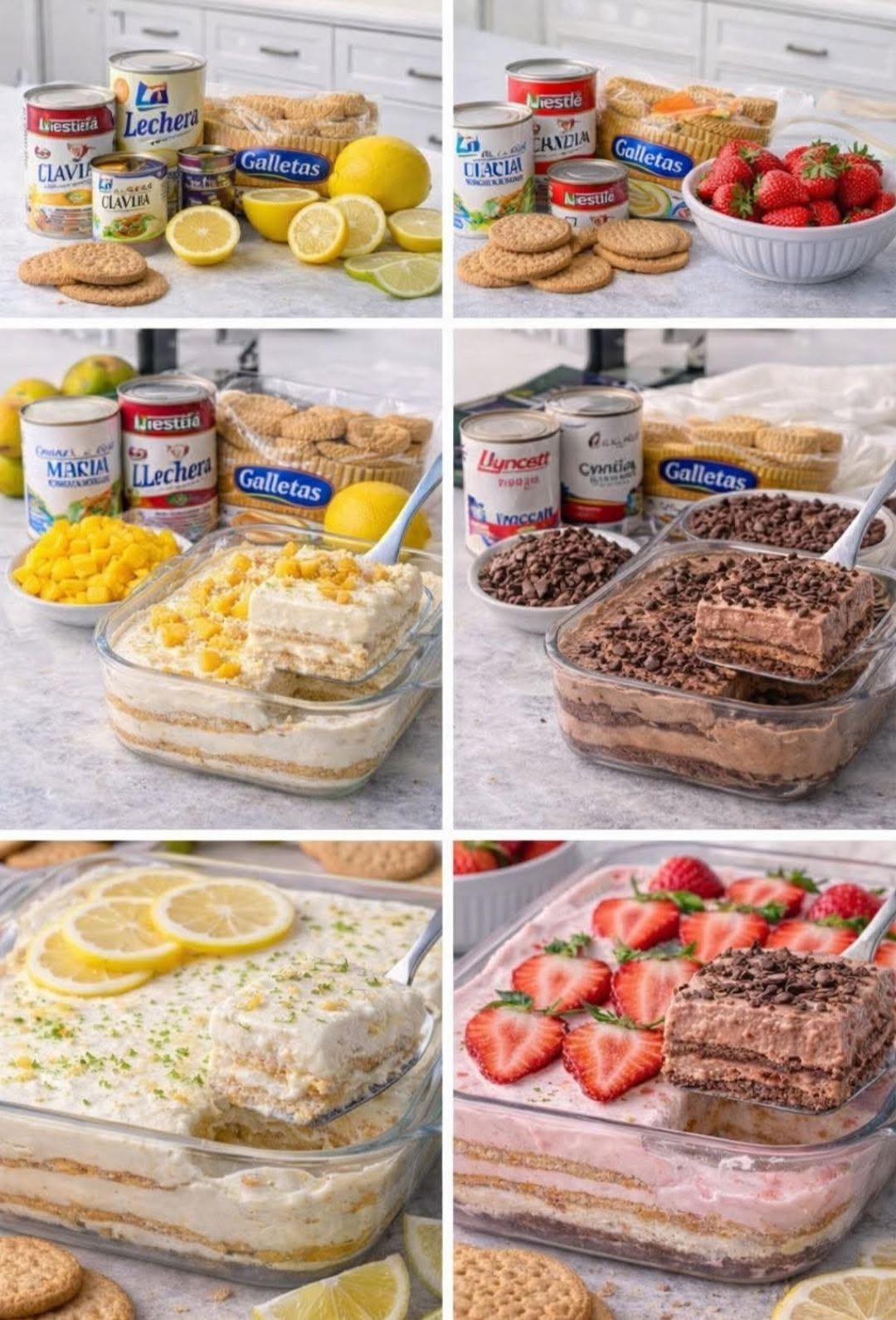 🔥 4 CARLOTAS IRRESISTIBLES SIN HORNO (nivel viral) 🍰✨
