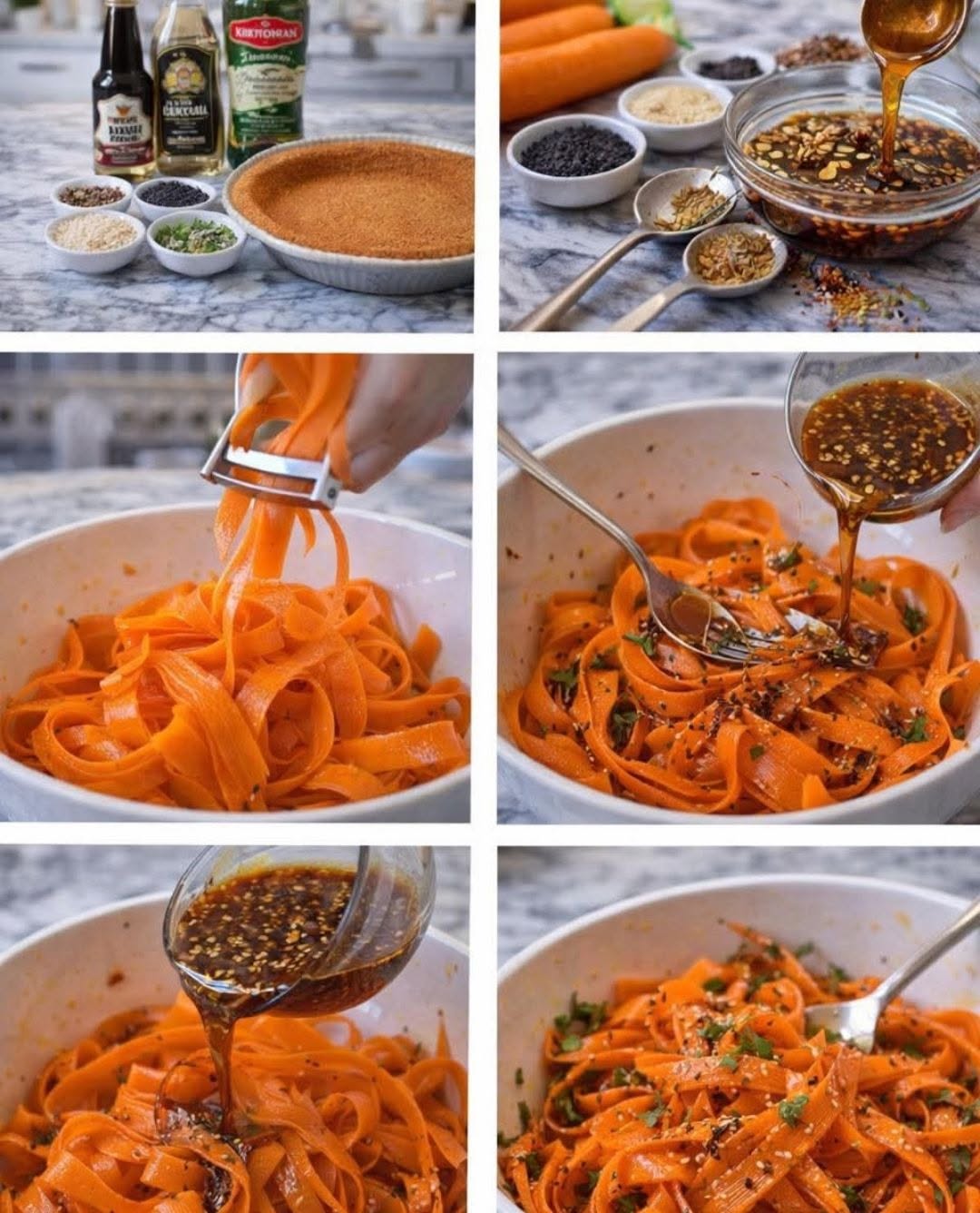 🥕 Ensalada de zanahoria crujiente estilo asiático