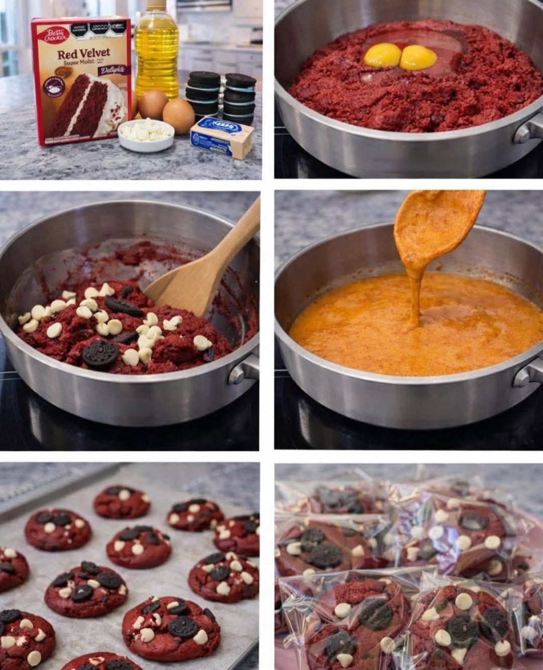 🍪❤️ GALLETAS RED VELVET CON HARINA DE PASTEL (suavecitas y vendibles)