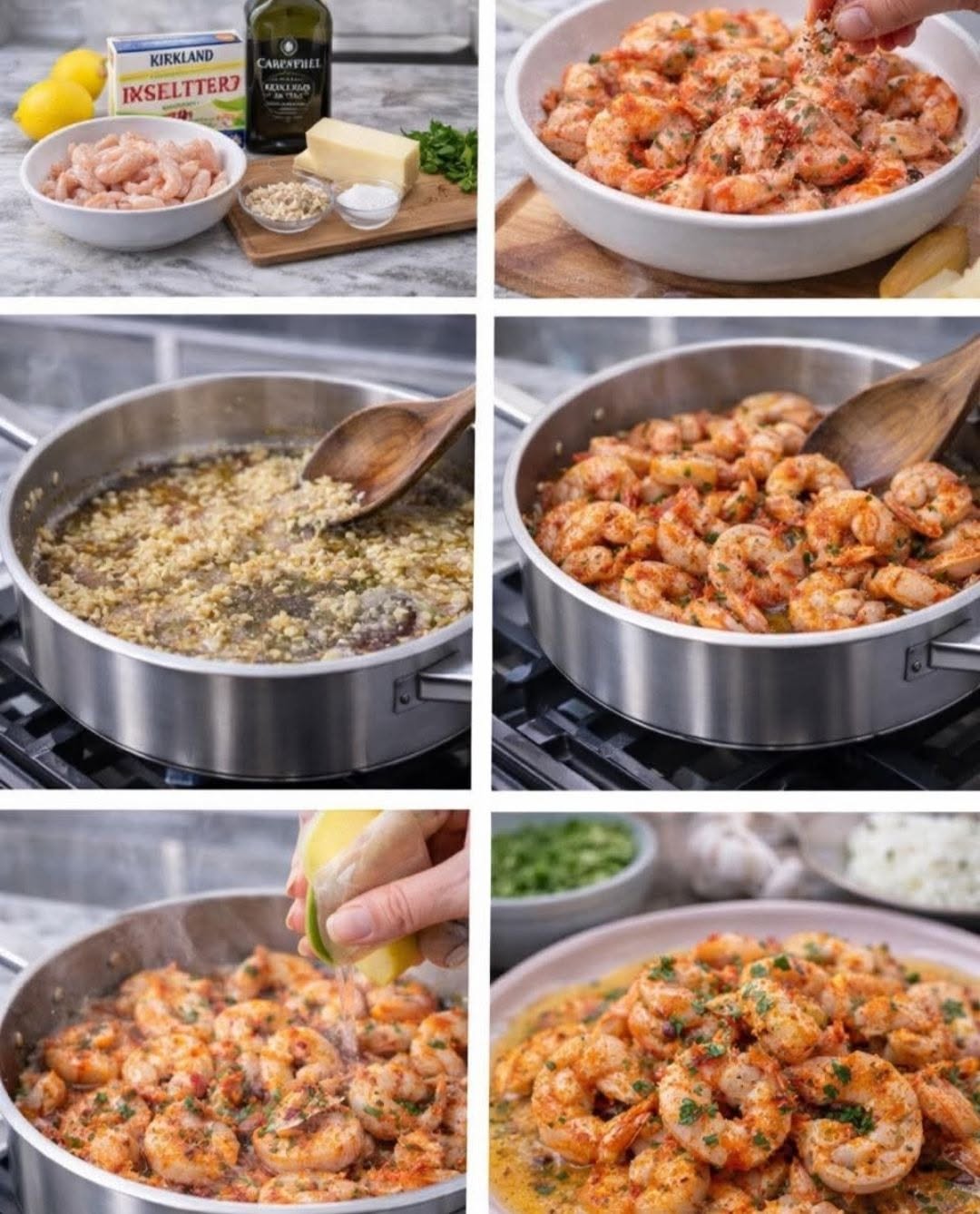 🍤✨ Camarones Grandes al Mojo de Ajo