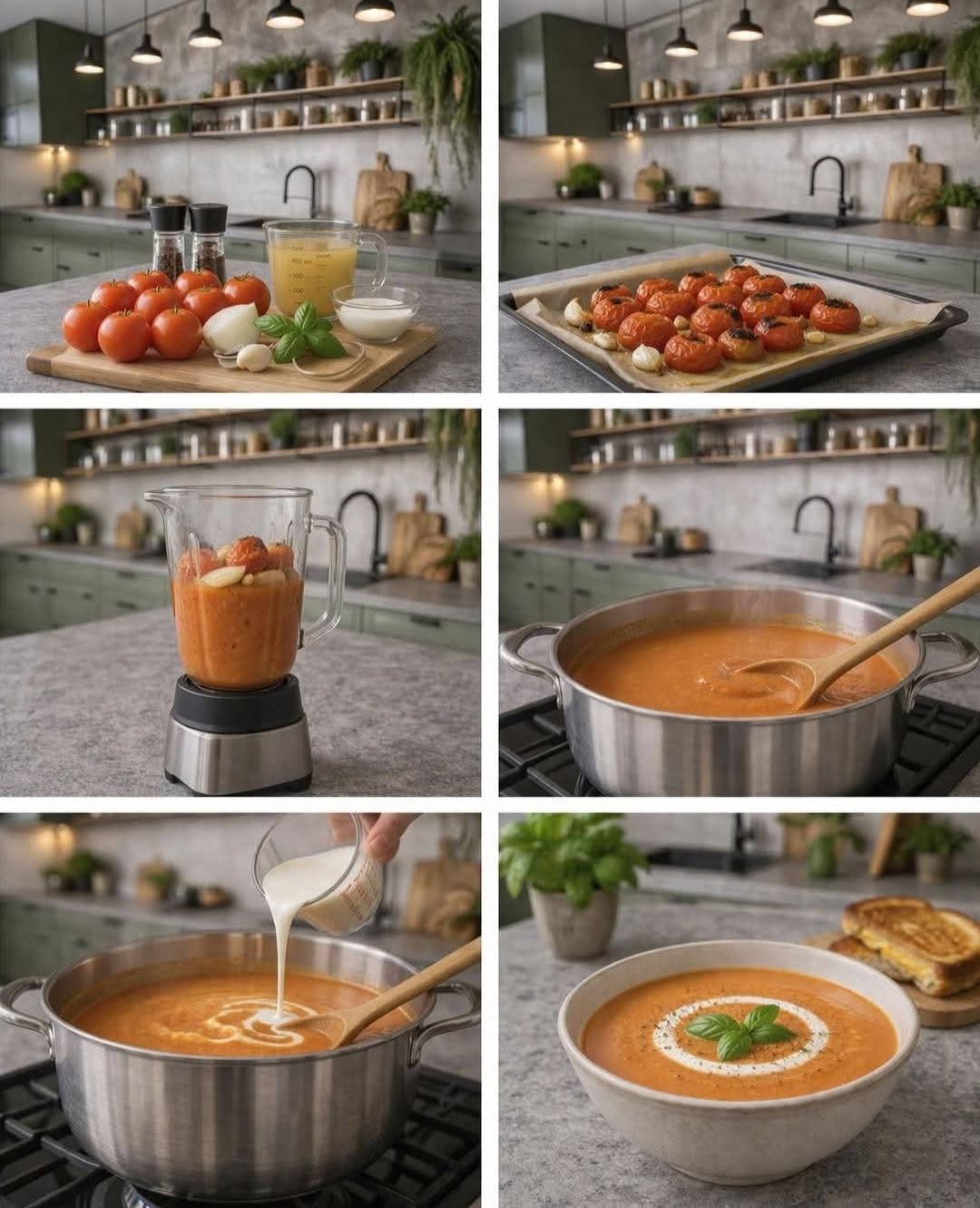 🍅 SOPA DE TOMATE CREMOSA CASERA