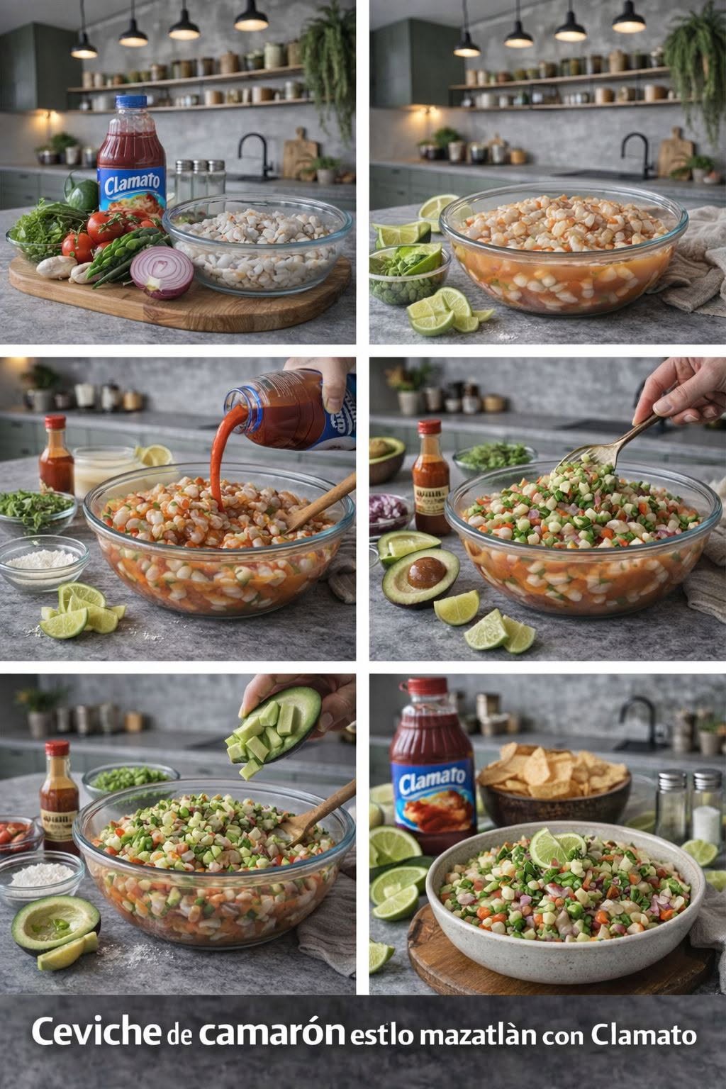 🦐 Ceviche de Camarón Estilo Mazatlán con Clamato