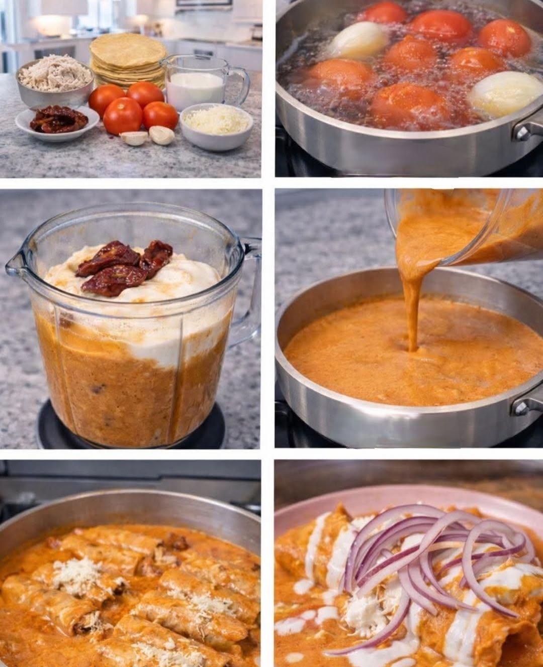 🔥✨ Enchiladas Suizas Rojas en Sartén (nivel abuelita + restaurante)