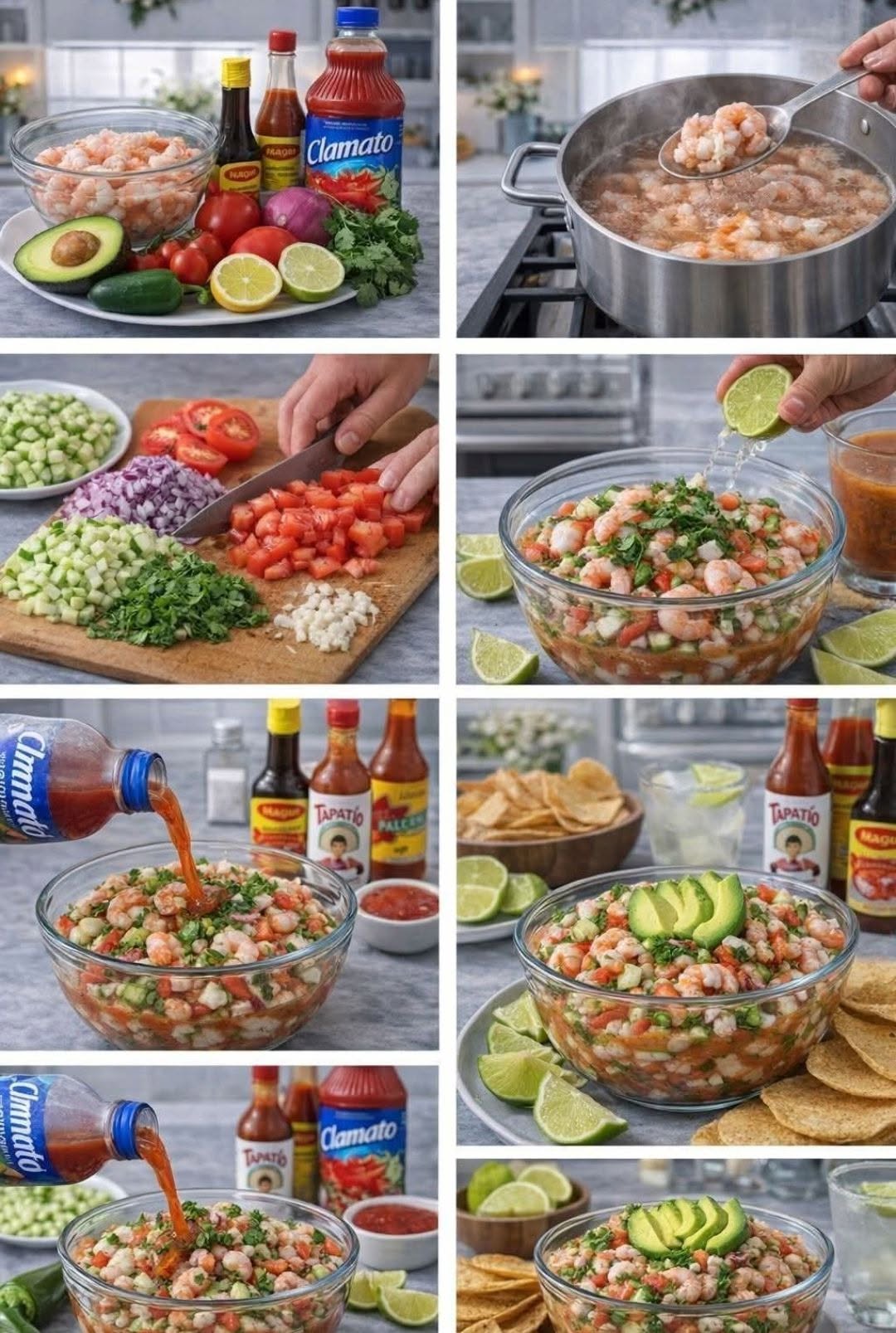 🦐 CEVICHE DE CAMARÓN COCIDO ESTILO SINALOA