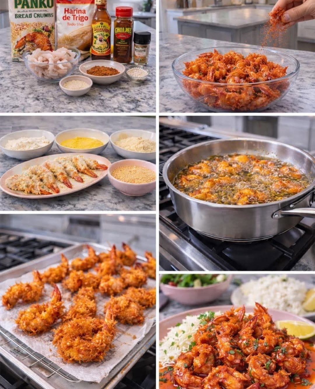 🍤🔥 Camarones Crunch “a la Diabla”