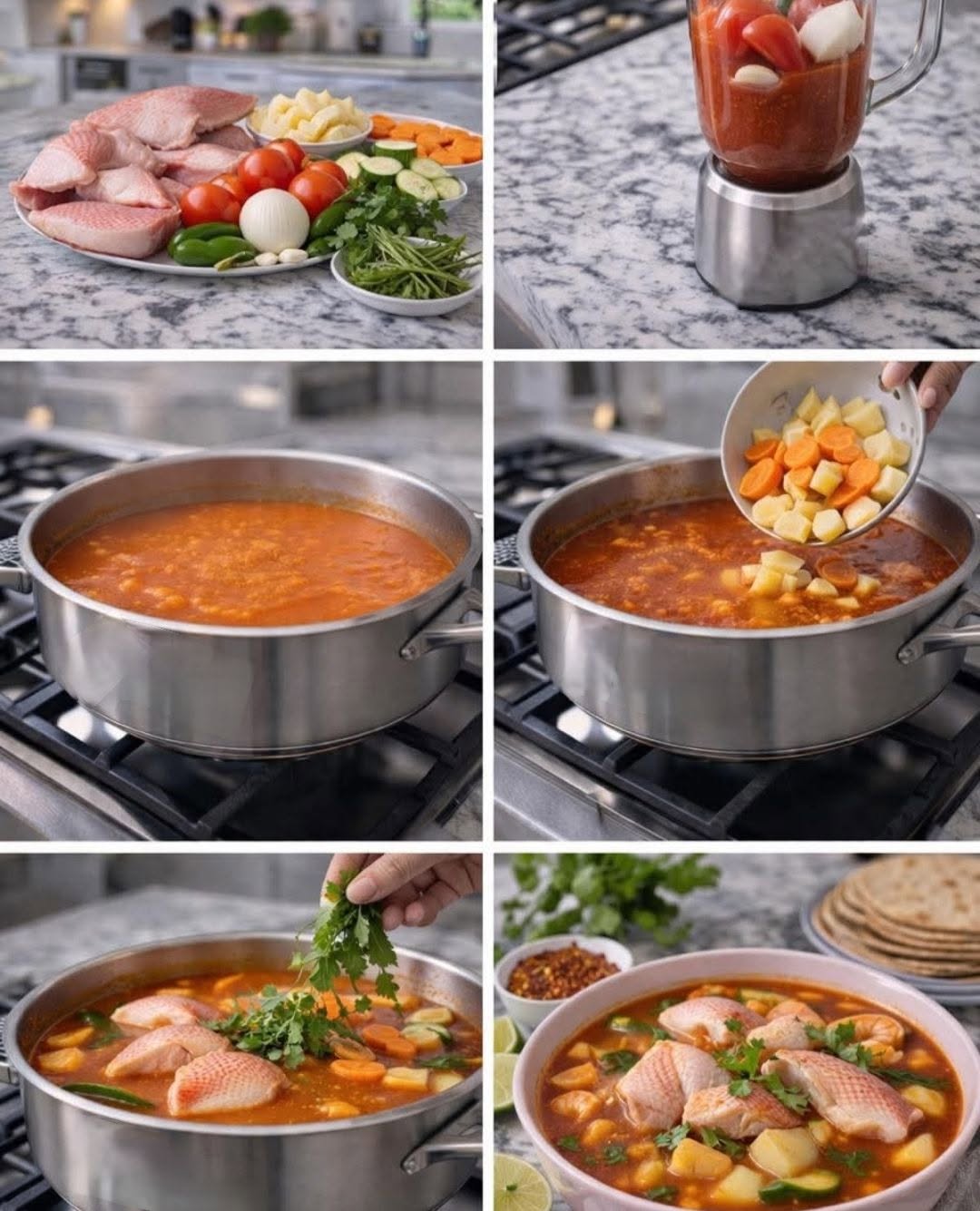 🔥 CALDO DE PESCADO (LIGERO, FINO Y DELICIOSO) 🐟🍅🍲