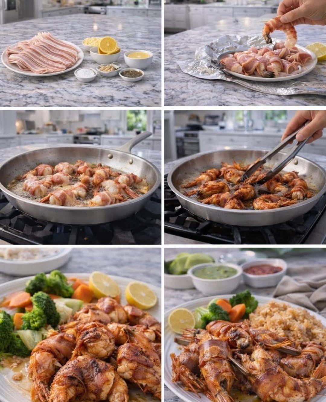 🔥 CAMARONES ENVUELTOS EN TOCINO (CRUJIENTES Y JUGOSOS) 🦐🥓✨