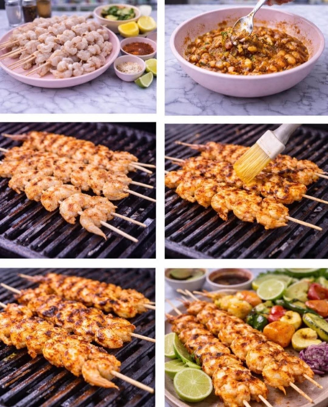 🔥 BROCHETAS DE CAMARÓN A LA PARRILLA 🔥🦐 (JUGOSAS, AHUMADAS Y ULTRA ADICTIVAS 😮‍🔥)