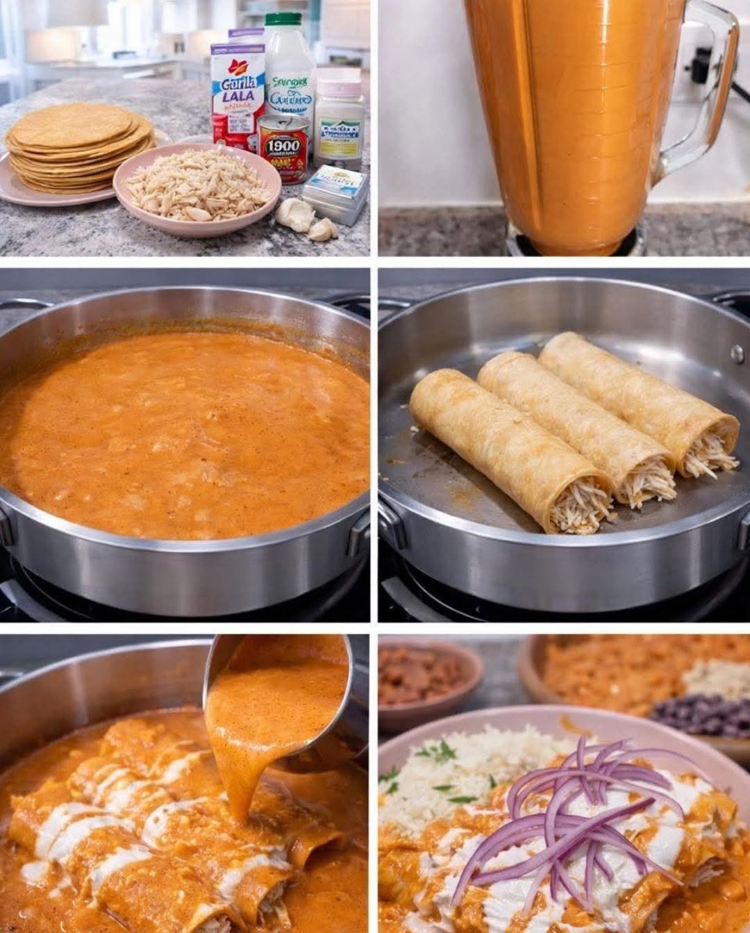 🔥 ENCHILADAS CREMOSAS DE CHIPOTLE (nivel fondita que vende TODO 🤤🌶️)