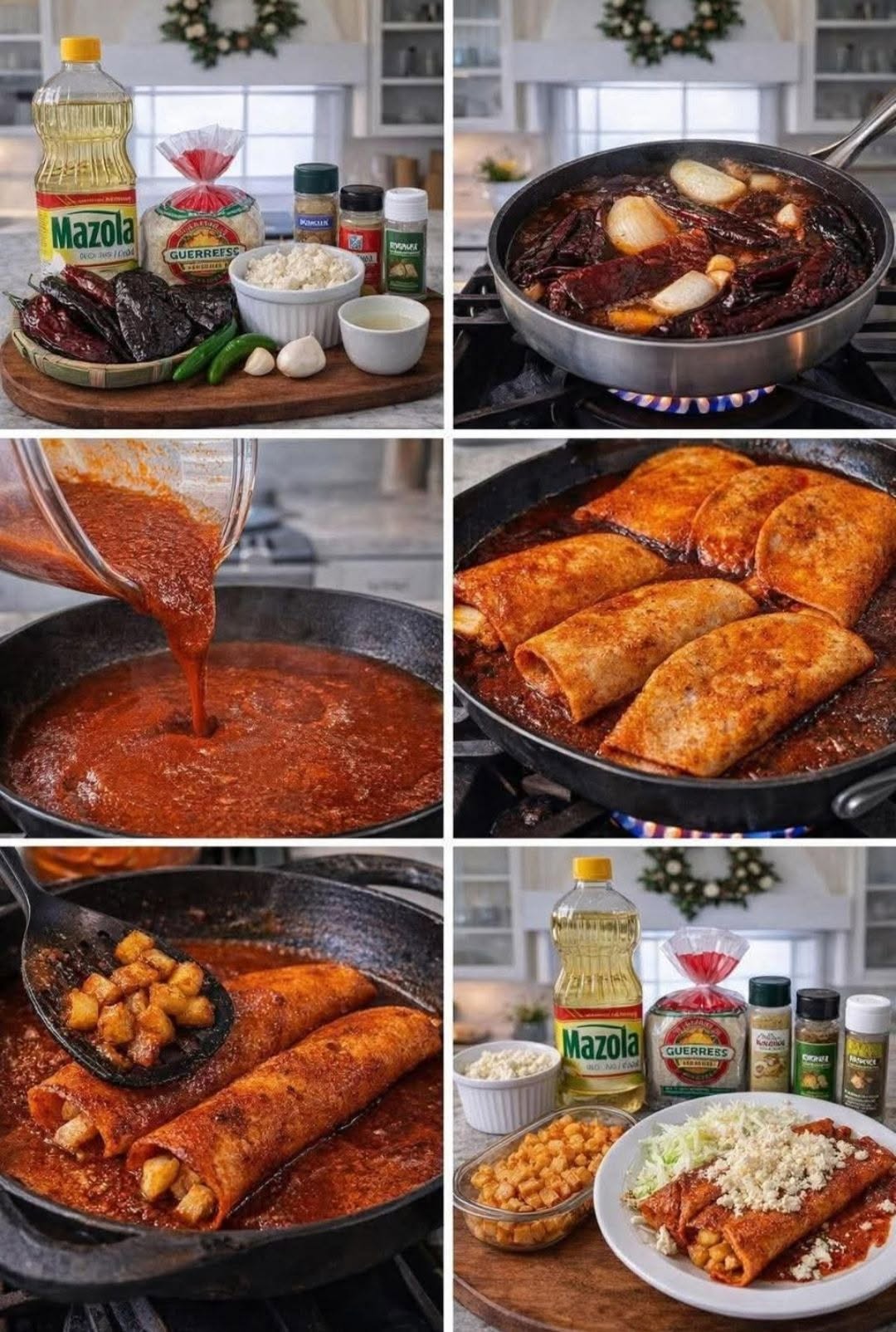 🌶️ ENCHILADAS ROJAS CASERAS (las que nunca fallan)