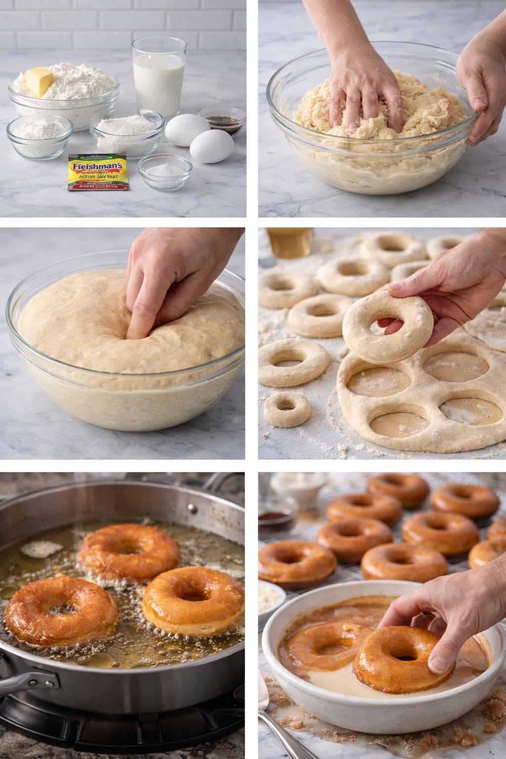 🍩🔥 Donas Caseras Esponjosas (Glaseadas)