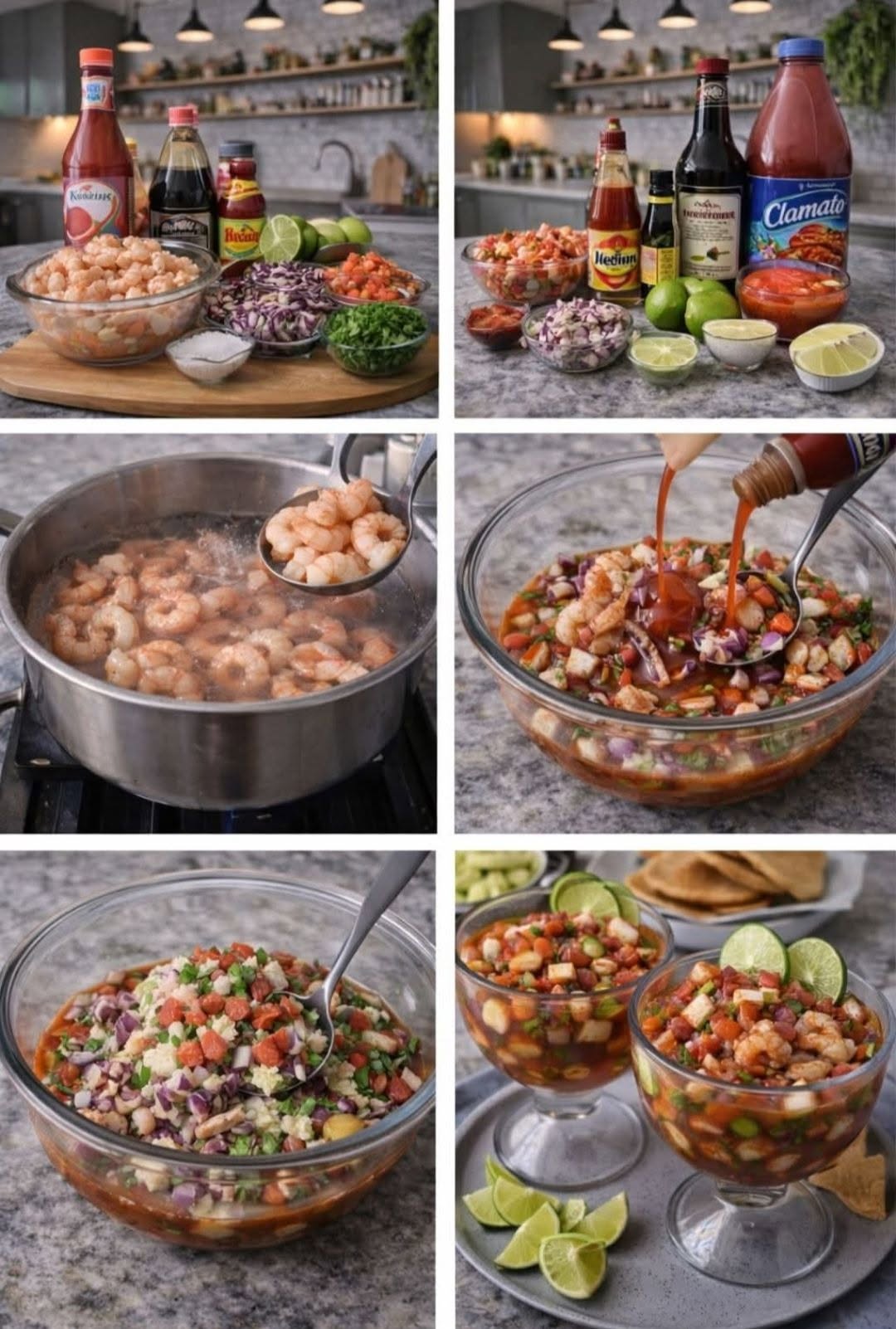 🦐🐙 Cóctel de Camarón Campechano Estilo Sinaloa