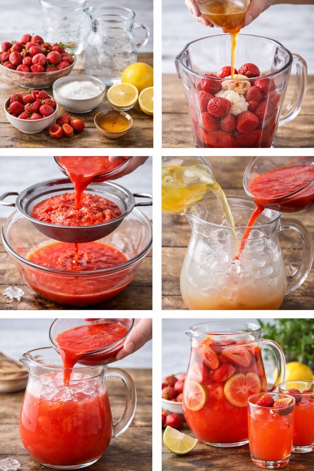 🍓🍋 Limonada de Fresa Refrescante (Estilo Viral)