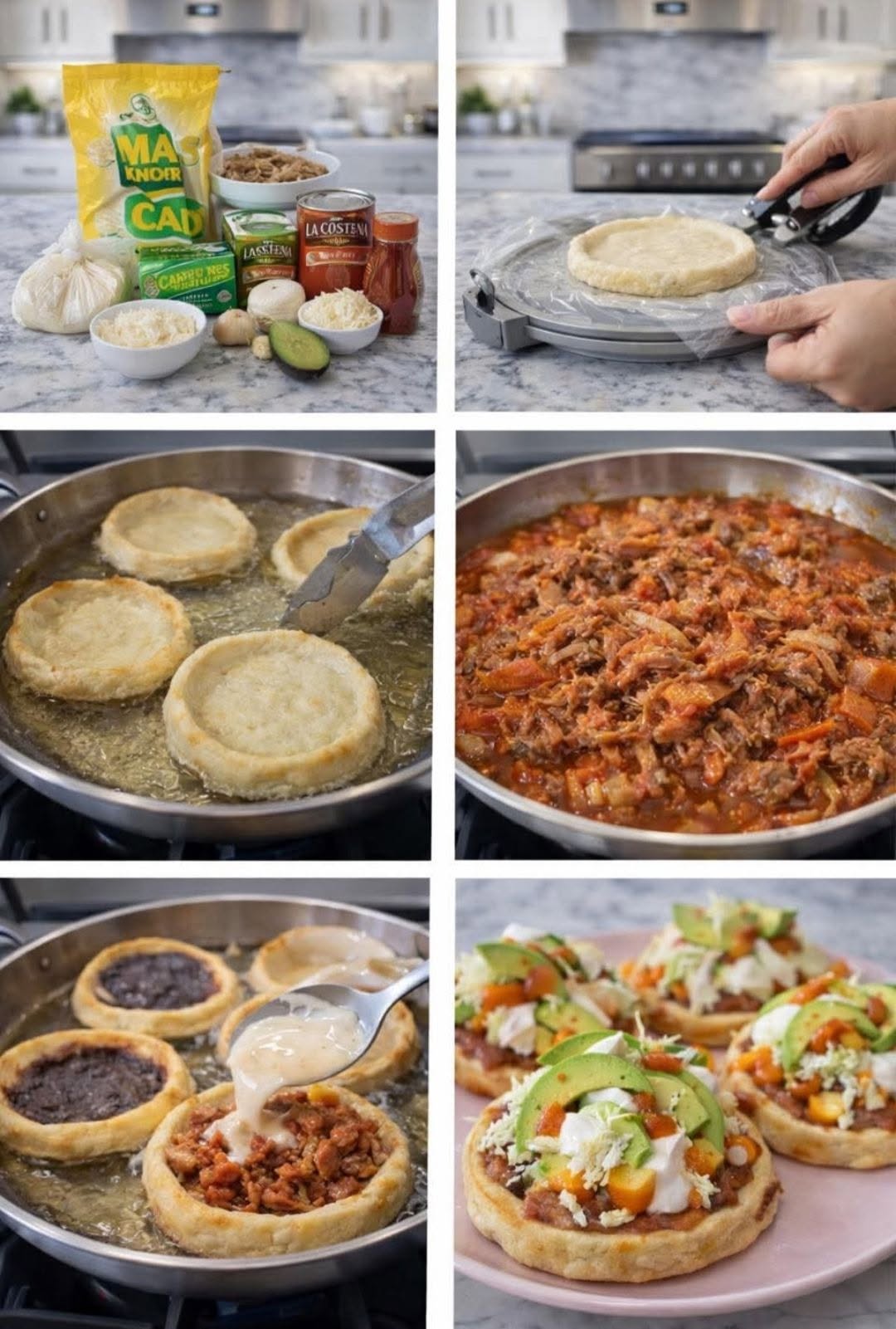 🔥 SOPES ESTILO VIRAL (crujientes por fuera, suaves por dentro y bien cargados) 🔥