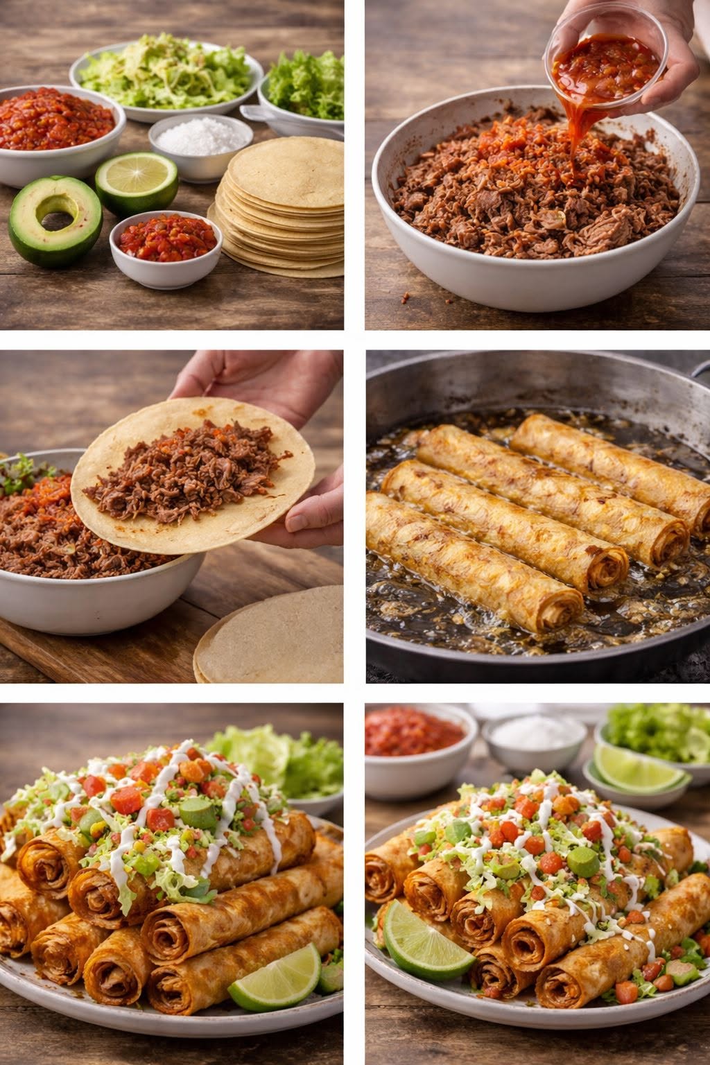 🌮🔥 Flautas de Res (Doraditas y Bien Servidas)