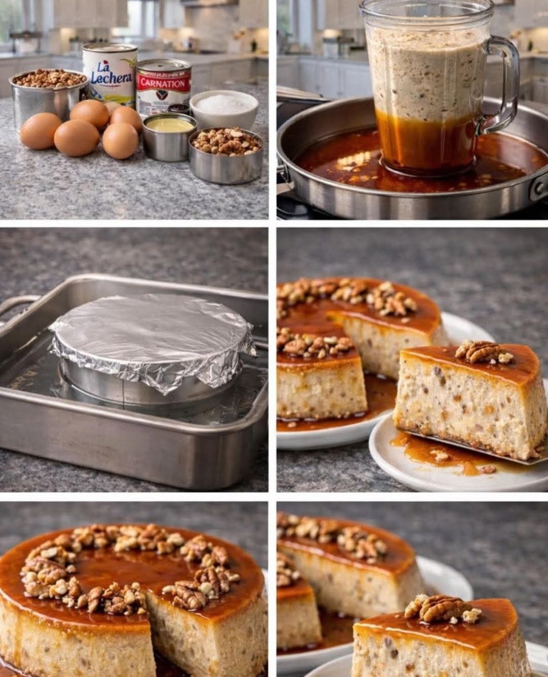 🍮🌰 Flan de nuez cremoso (suave, elegante y súper irresistible)