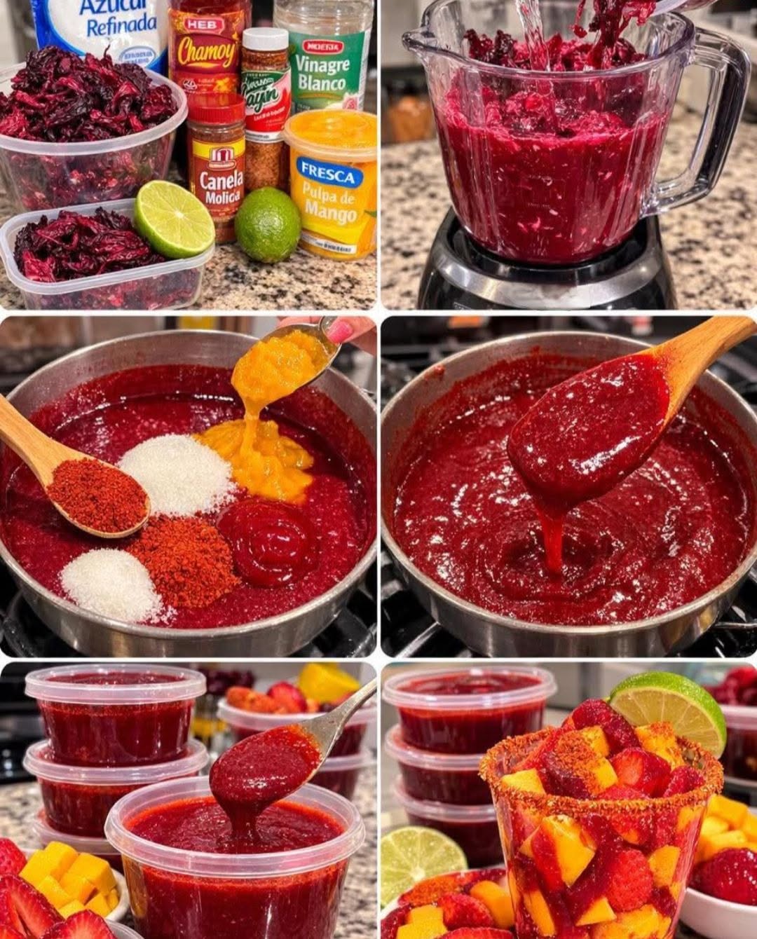🌺🍯 Chamoy Casero con Flor de Jamaica