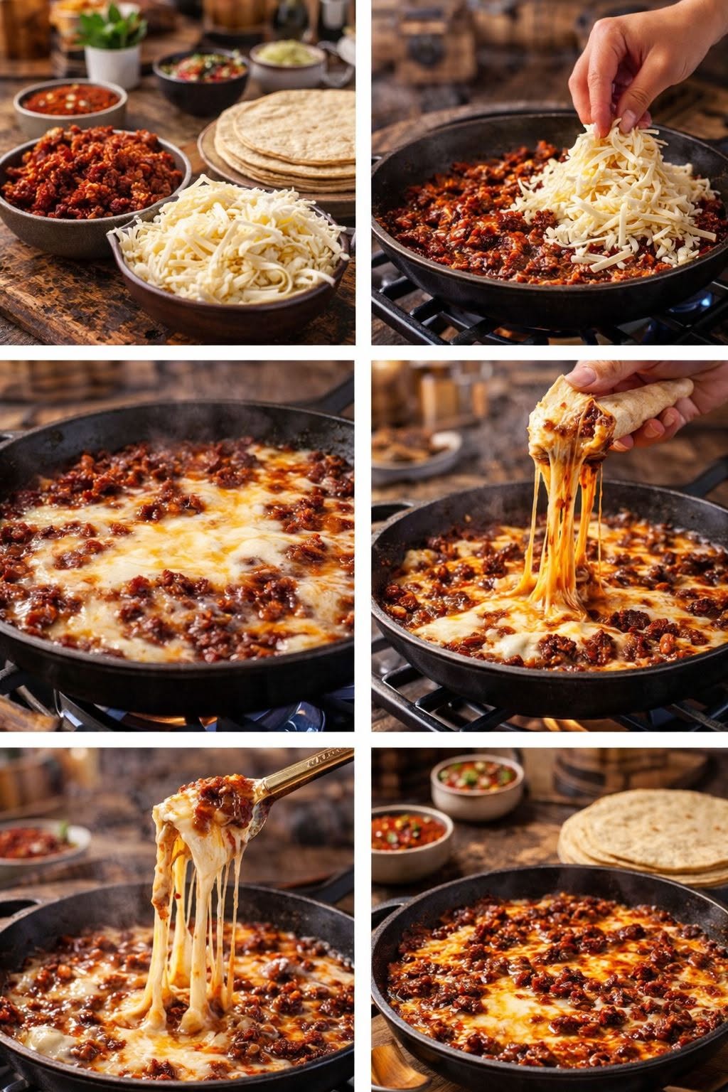 🧀🔥 Queso Fundido con Chorizo (Estilo Norteño Viral)