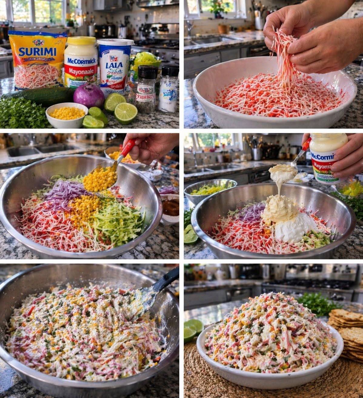 🥗🦀 ENSALADA DE SURIMI EN TIRITAS ✨