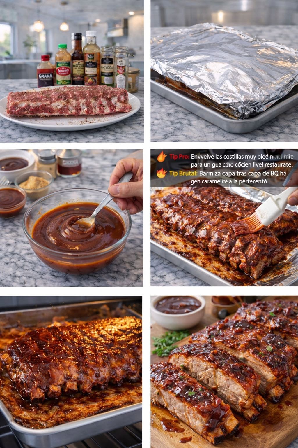 🍖🔥 COSTILLAS BBQ AL HORNO ✨
