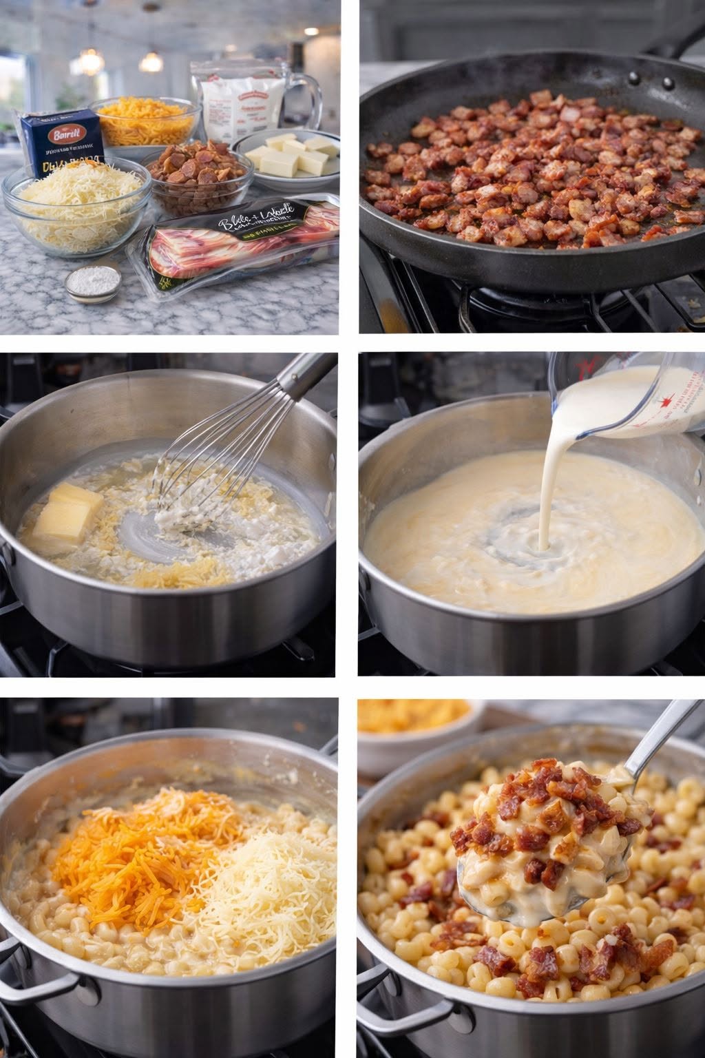 🧀🥓 MAC & CHEESE CON TOCINO ✨