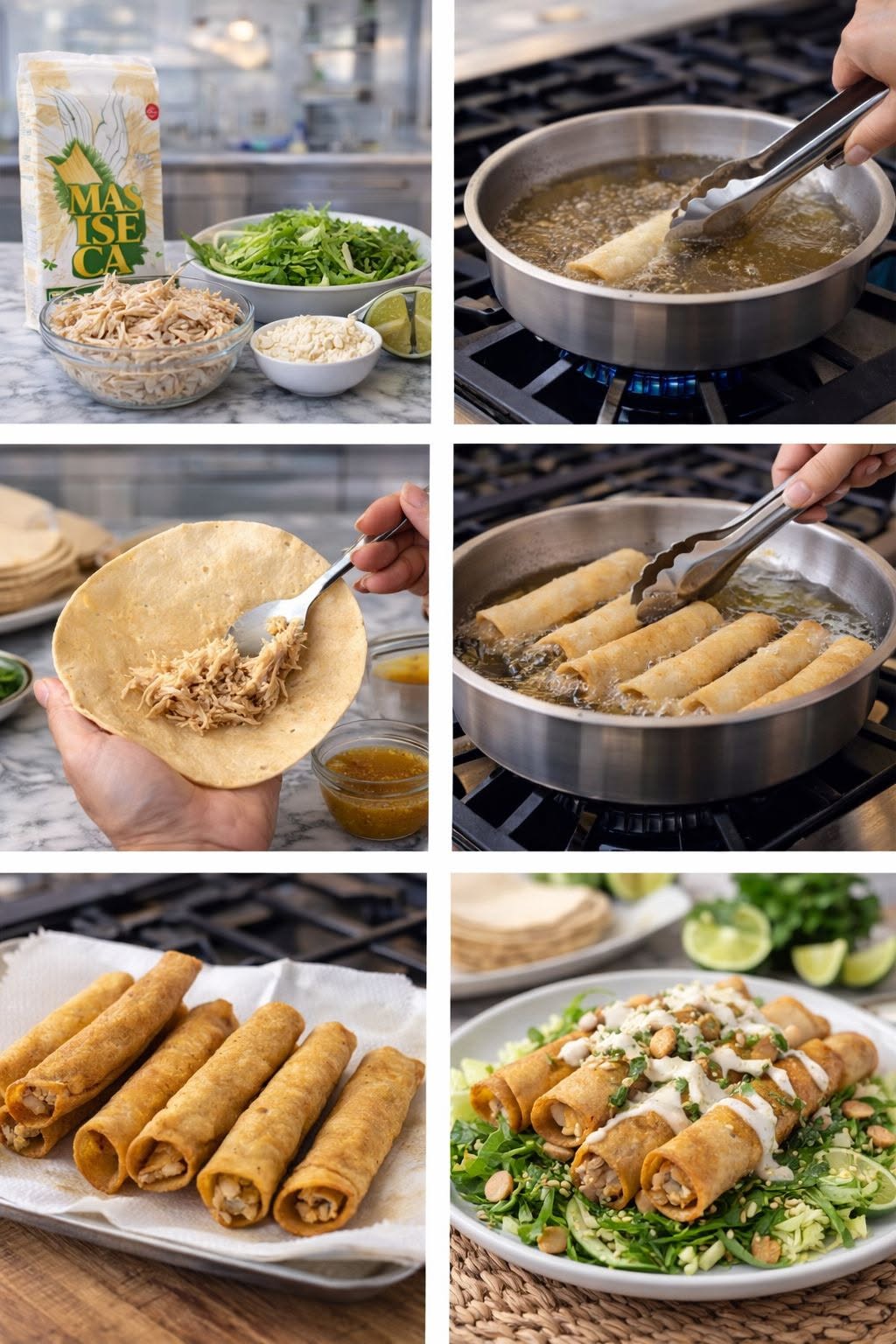 🌮🔥 TACOS DORADOS DE POLLO ESTILO CASERO ✨