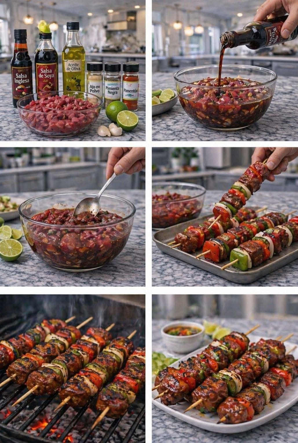 🔥🥩 BROCHETAS DE CARNE MARINADAS PERFECTAS 🥩🔥