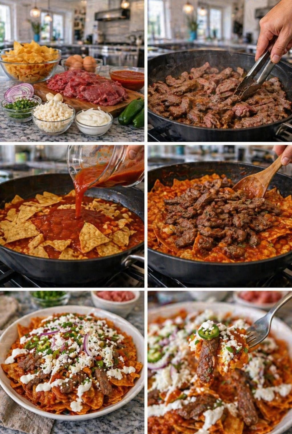 🔥🤤 CHILAQUILES CON BISTEC IRRESISTIBLES 🤤🔥
