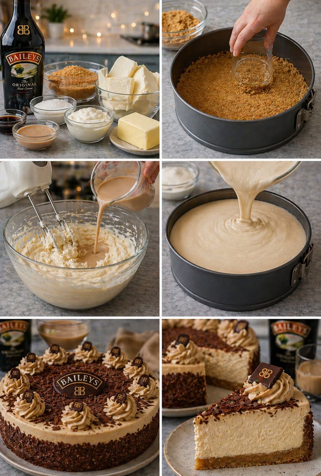 🥃🍰 CHEESECAKE DE BAILEYS CREMOSO 🔥