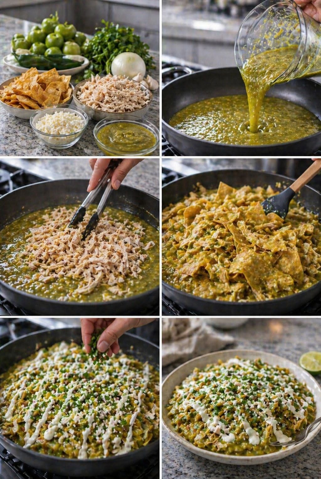 🌮💚 CHILAQUILES VERDES CON POLLO | DESAYUNO NIVEL RESTAURANTE