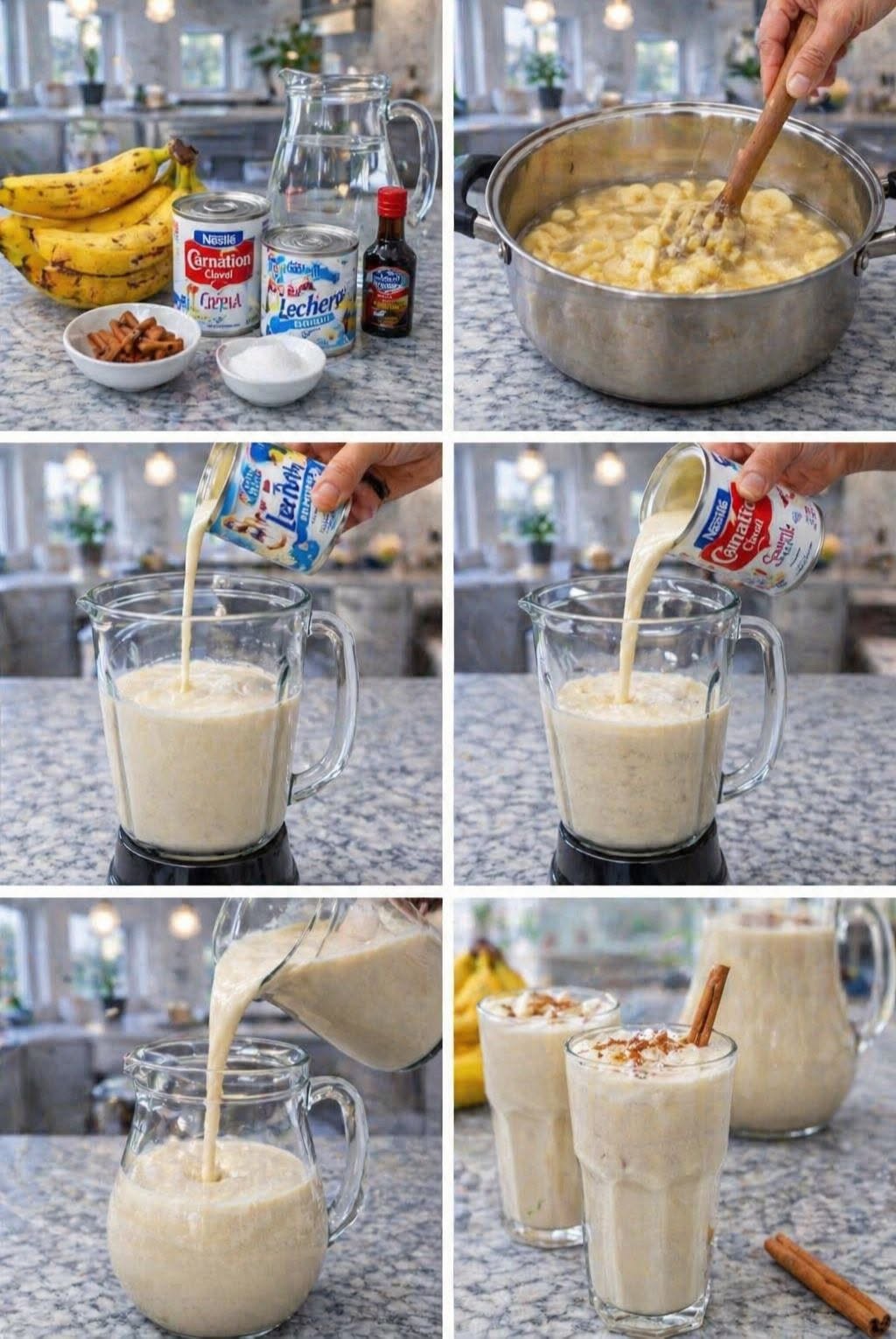 🍌🥛 AGUA DE PLÁTANO CREMOSA ❄️🤤