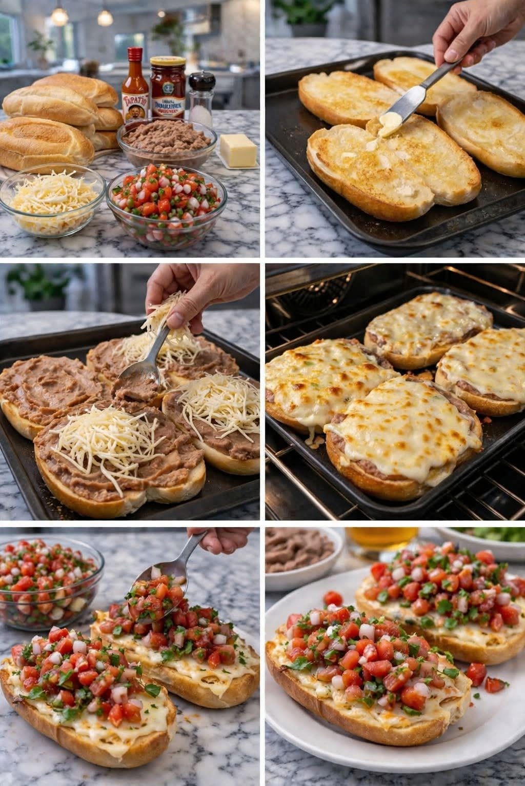 🧀🥖 MOLLETES CON PICO DE GALLO 🔥🇲🇽