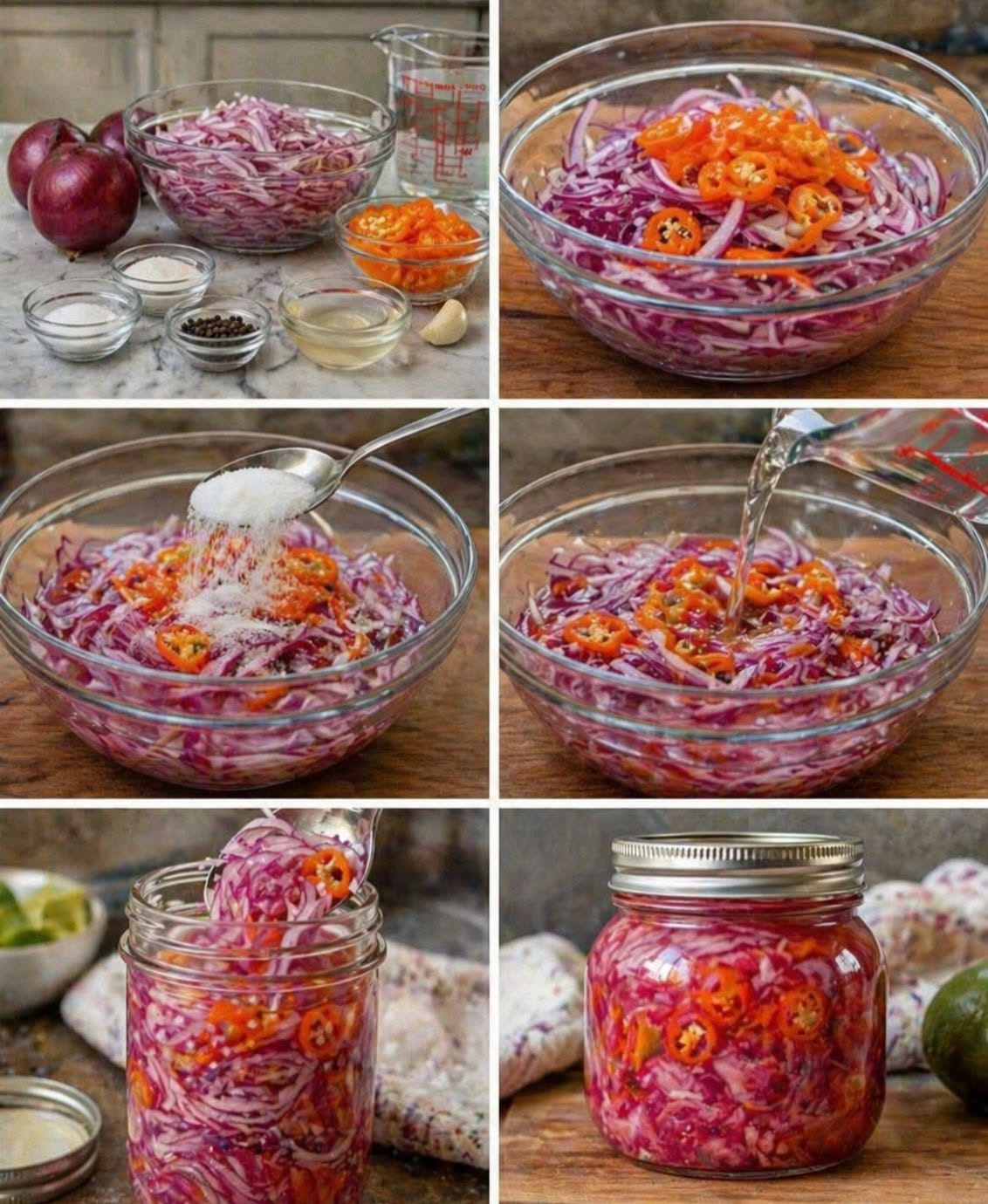 🧅🔥 CEBOLLA MORADA ENCURTIDA CON HABANERO 🌶️🤤