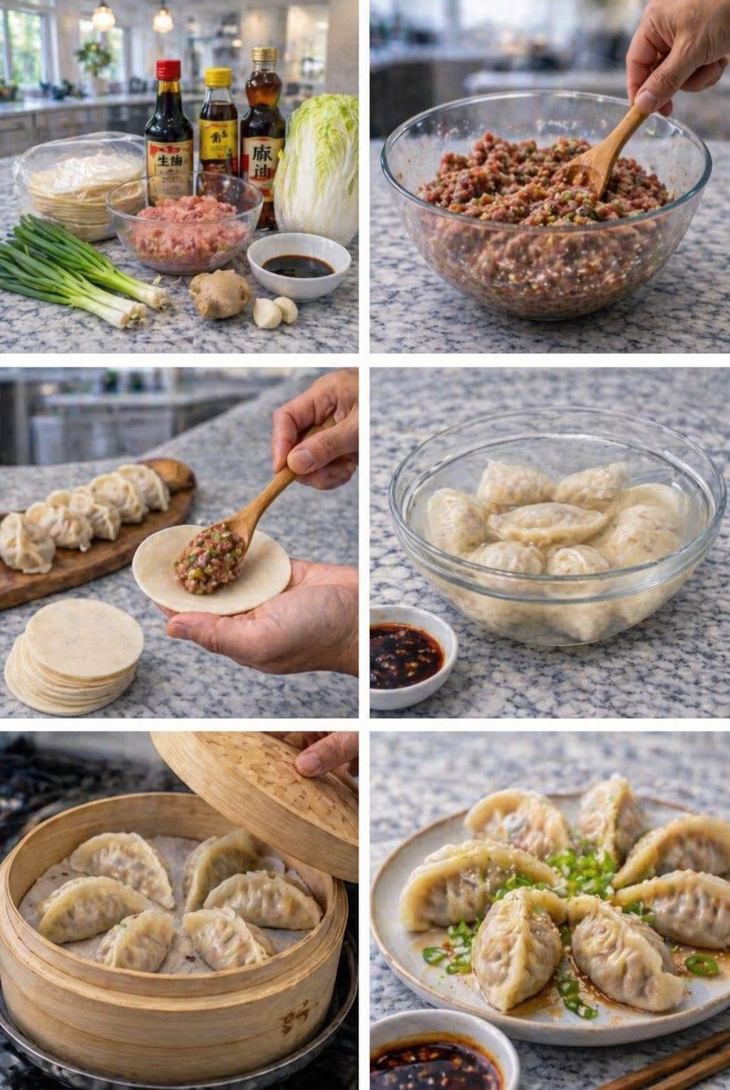 🥟🔥 DUMPLINGS AL VAPOR (CASEROS Y JUGOSOS) 🤤