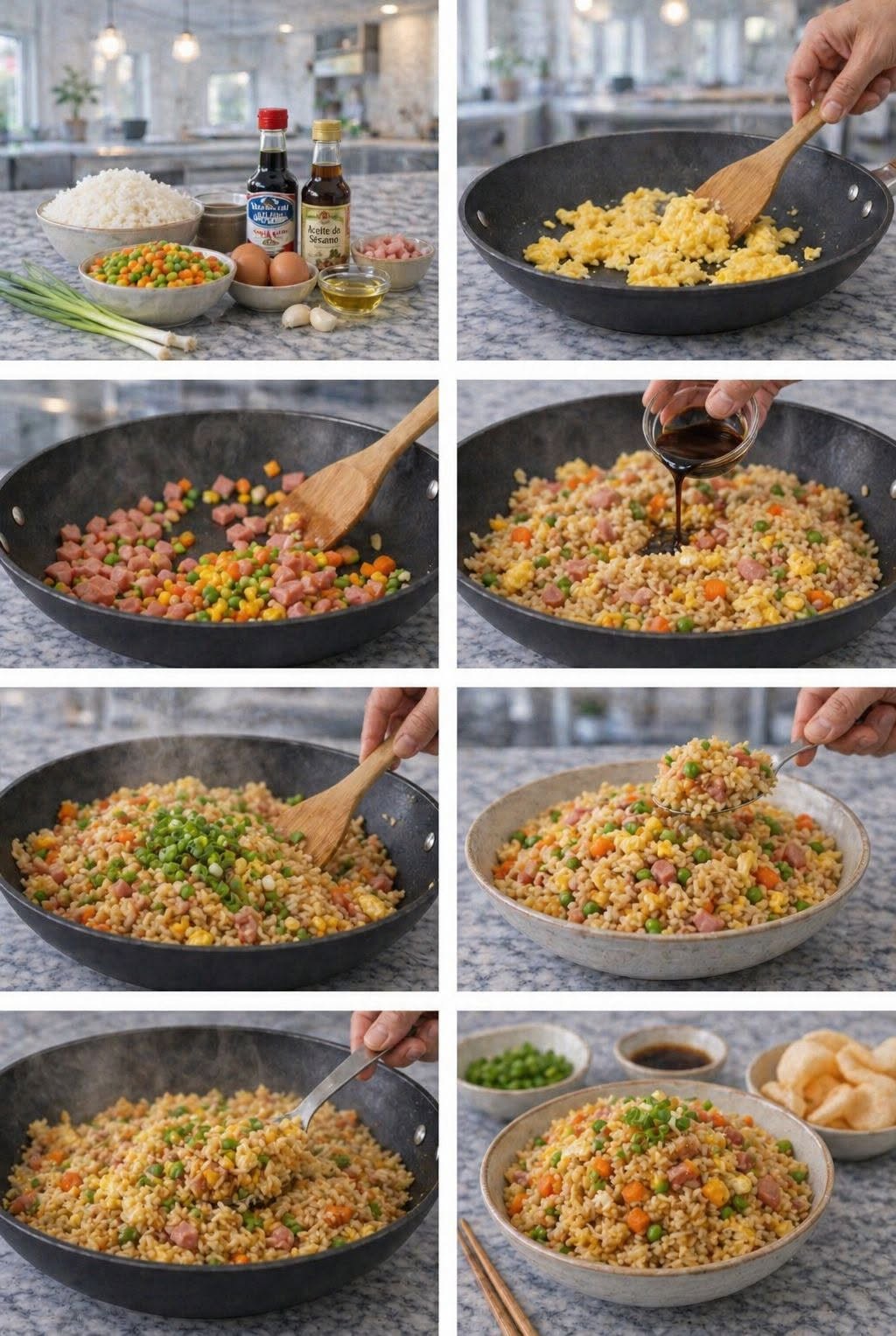🍚🔥 ARROZ FRITO CHINO CASERO (mejor que restaurante) 🔥🍚